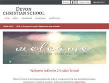 Tablet Screenshot of devonchristianschool.ca